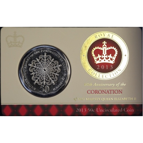 2013 50 Cent Uncirculated Coin 60th Coronation Anniversary