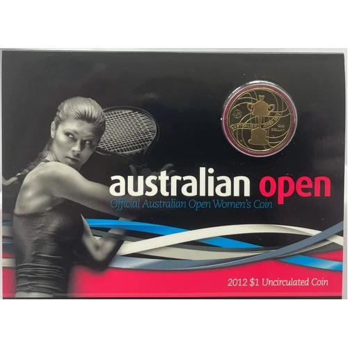 2012 1 Dollar Uncirculated Coin Tennis Australian Women's Open