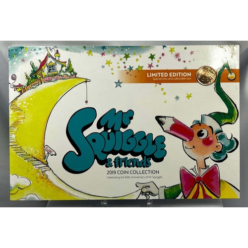 2019 Coin Collection Mr Squiggle and Friends