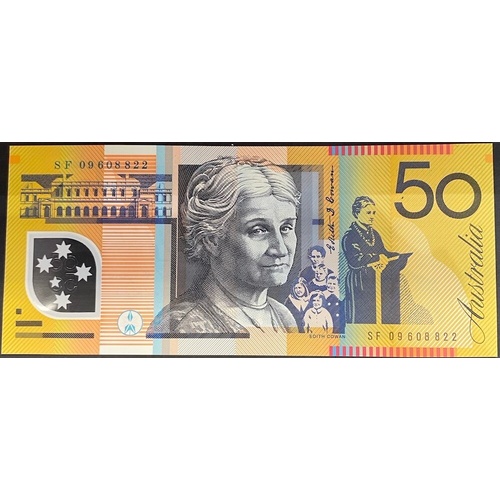 2009 $50 Note Stevens/Henry SF09 Last Prefix 521cL Uncirculated