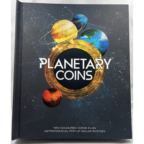 2017 Planetary Coins 10 Coin Set In Pop Up Book