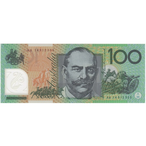 2014 $100 Note Stevens / Parkinson AA14 First Prefix R#622bF Uncirculated