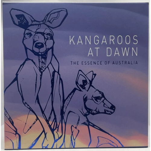 2020 Silver 1 Dollar Proof Coin Kangaroos at Dawn