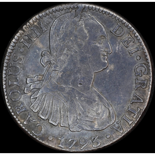 Mexico 1793 Silver 8 Reales ex Rapid shipwreck KM# 109 about VF