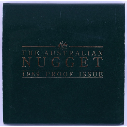 1989 Quarter Ounce Gold Proof Coin Kangaroo Nugget