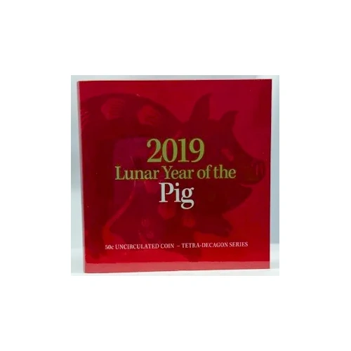 2019 50 Cent Tetradecagon Coin Lunar Year of the Pig