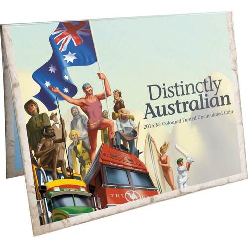 2015 5 Dollar Coloured Uncirculated Coin Distinctly Australian