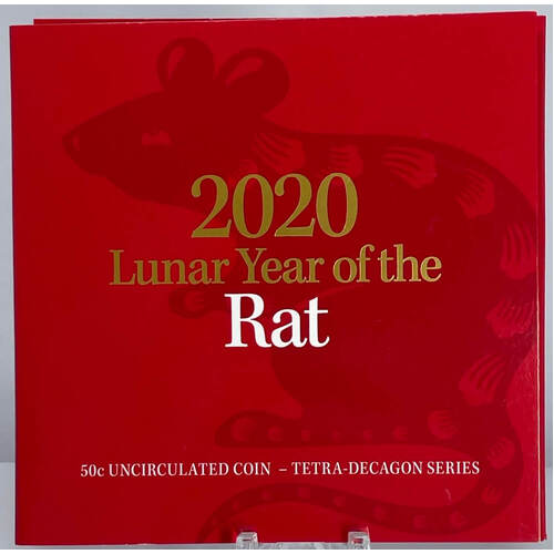 2020 50 Cent Tetradecagon Coin Lunar Year of the Rat