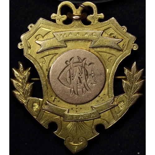 1902 Gold Fob Peter Daley Lightweight Amateur Boxing Competition