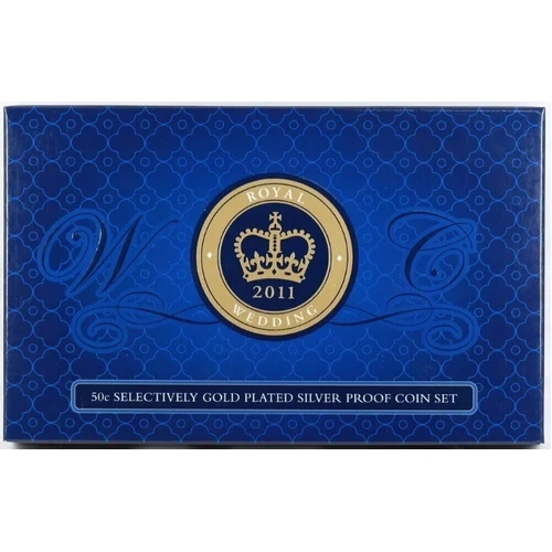 2011 Silver 50 Cent 2 Coin Proof Royal Collection - Royal Wedding