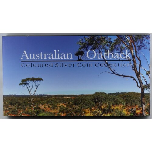 Australia 2014 Coloured Silver 3 Coin Proof Set - Australian Outback