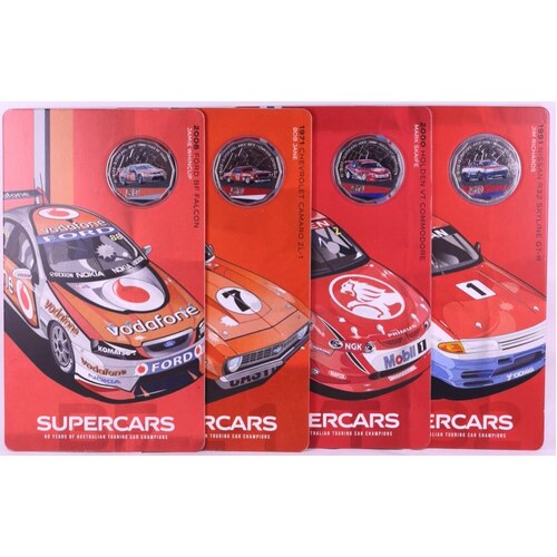 2020 50 Cent Uncirculated 8 Coin Set Supercars - Coins Only