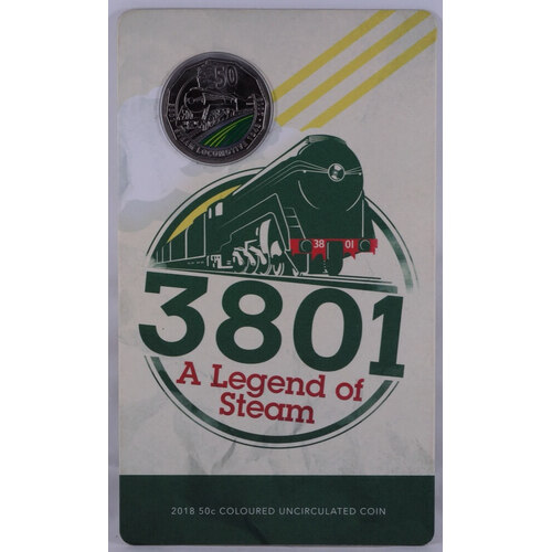 2018 50 Cent Uncirculated Coin 3801 A Legend of Steam