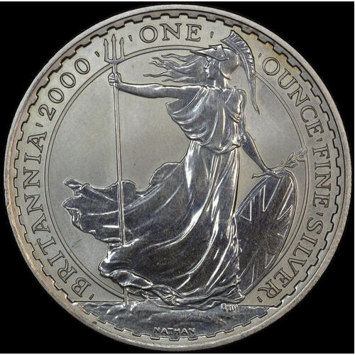 Great Britain 2000 Silver 2 Pounds Britannia KM#1029 Uncirculated