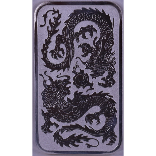2020 Silver 1oz Rectangular Bullion Coin Lunar Dragon 
