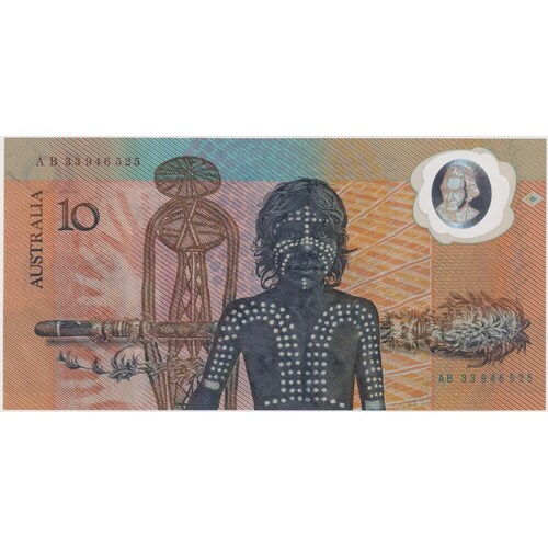 1988 $10 Note Bicentennial 1st issue AB 33 Last Prefix Johnston/Fraser R310aL Extremely Fine