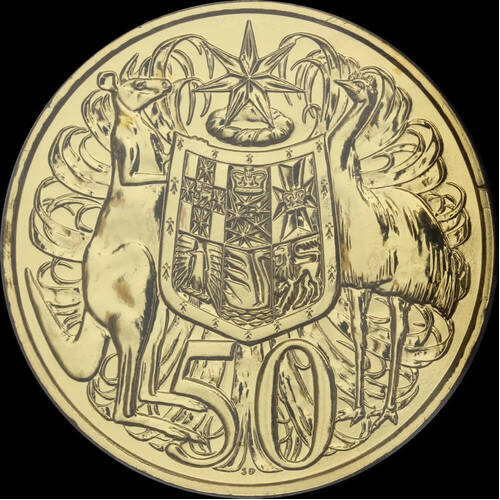 2016 Gold Plated Round 50 Cent First Strike PCGS MS69