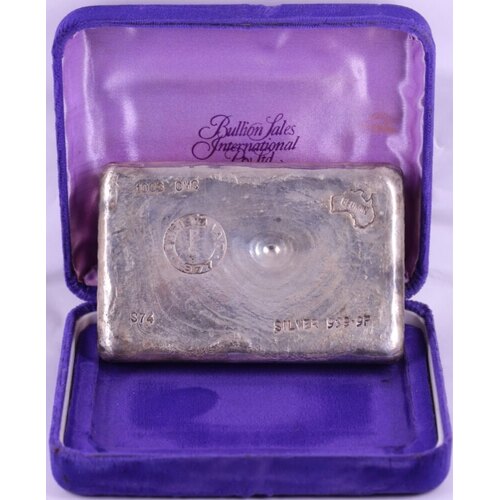 Geomin Silver 1kg Cast Ingot 99.99% Christmas 1977