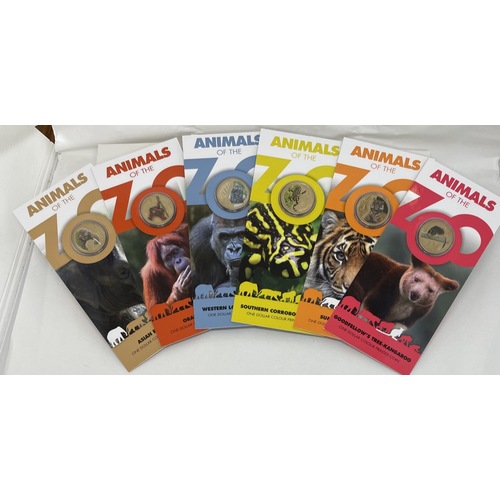 2012 Carded One Dollar Coin Set Animals of the Zoo