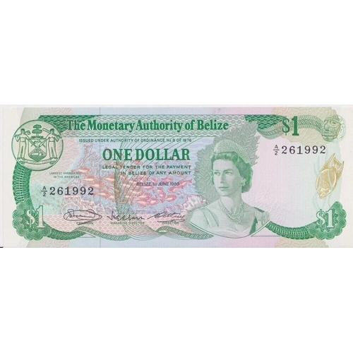 Belize 1980 1 Dollar P# 38a Uncirculated