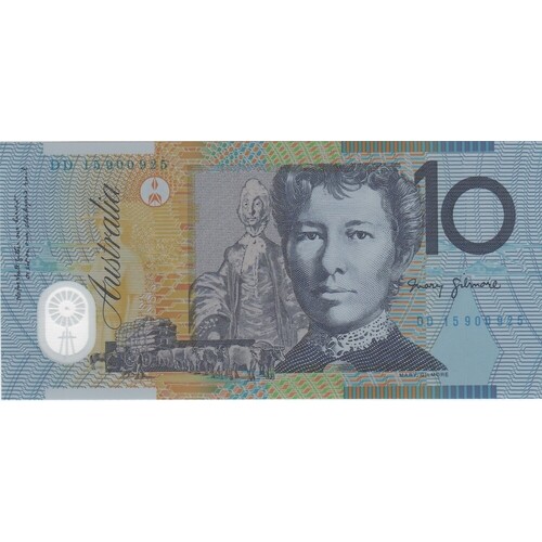 2015 $10 Note Stevens/Fraser Standard Prefix R323 Uncirculated