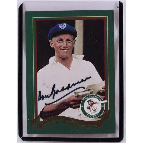 1996 Don Bradman Signed Complete Set of 20 Weetbix Cards With Certificate