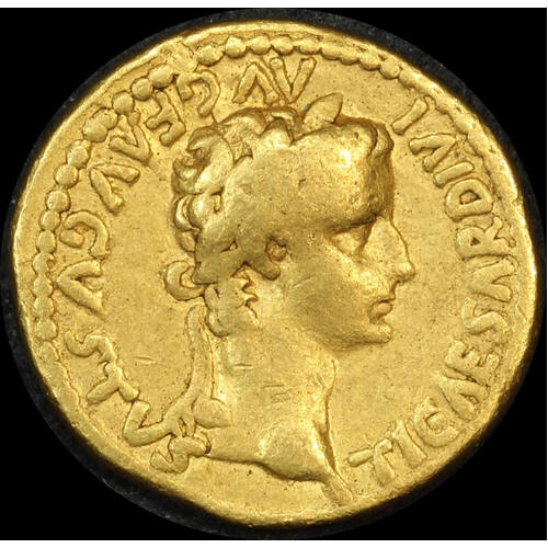 Ancient Rome (Imperial)  14 ~ 37 AD Tiberius Gold Aureus Livia seated  RIC I 29 Fine