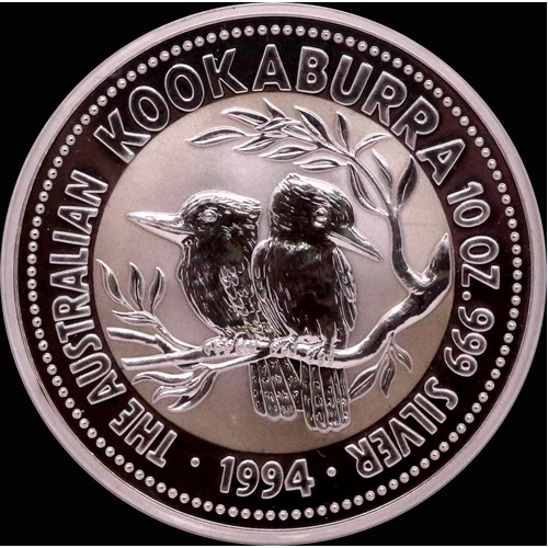 1994 Silver 10 Ounce Bullion Coin Kookaburra 