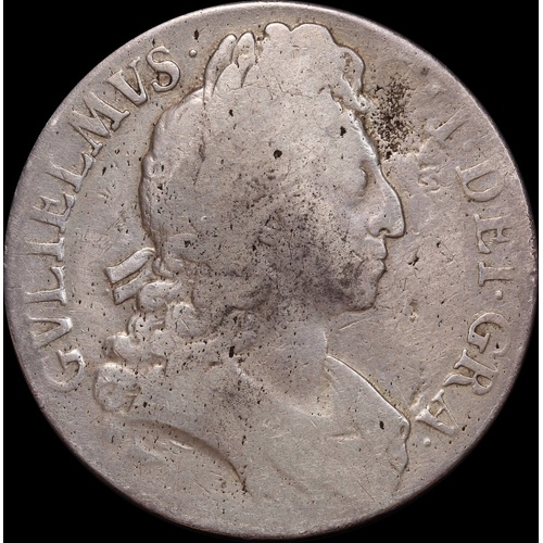 1696 Silver Crown William III S#3358 Good