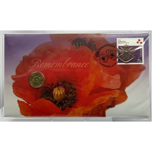 2014 2 Dollar PNC Remembrance Day Green Dove
