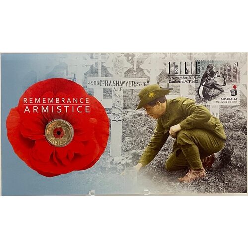 2018 Coloured 2 Dollar Coin PNC Remembrance Armistice