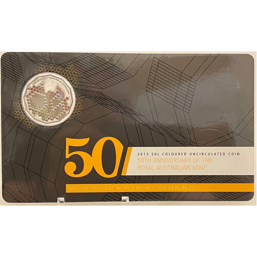 2015 Coloured 50 Cent Uncirculated Coin RAM 50th Anniversary Berlin