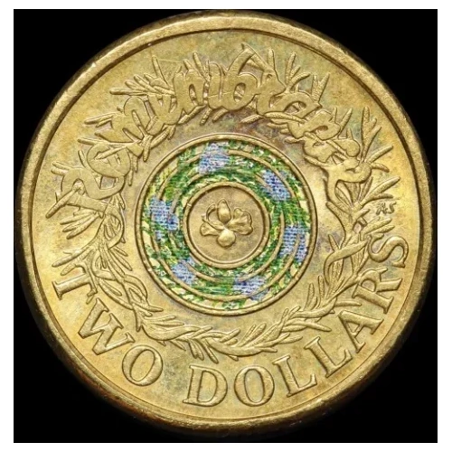 2017 Coloured 2 Dollar Coin Remembrance Day Uncirculated