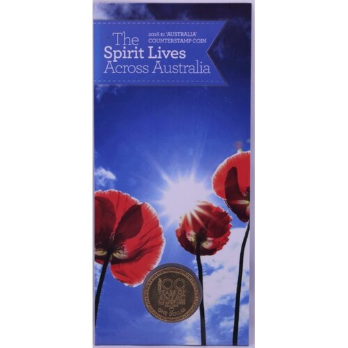 2016 1 Dollar Coin Uncirculated Spirit Lives Across Australia