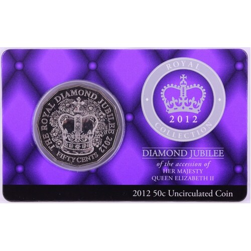 2012 50 Cent Uncirculated Coin Diamond Jubilee