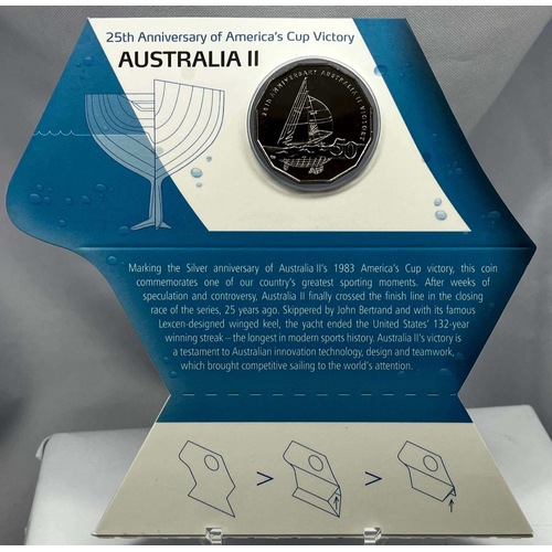 2008 50c Uncirculated Coin America's Cup