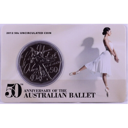 2012 50 Cent Uncirculated Coin Ballet 50th Anniversary
