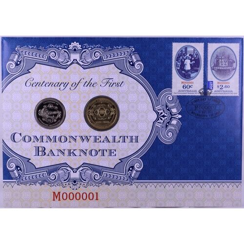 Australia 2 Coin PNC 2013 Centenary of the First Commonwealth Banknote