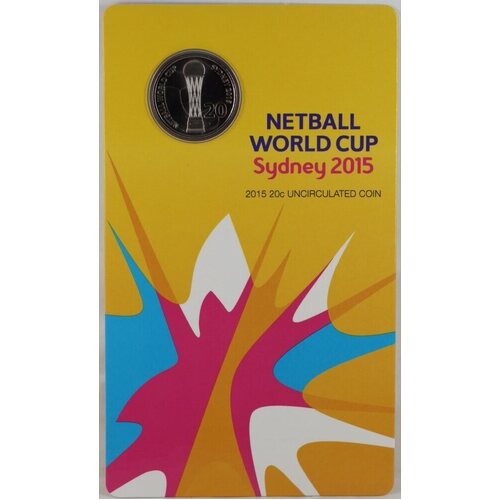 2015 20 Cent Uncirculated Coin Netball World Cup Sydney