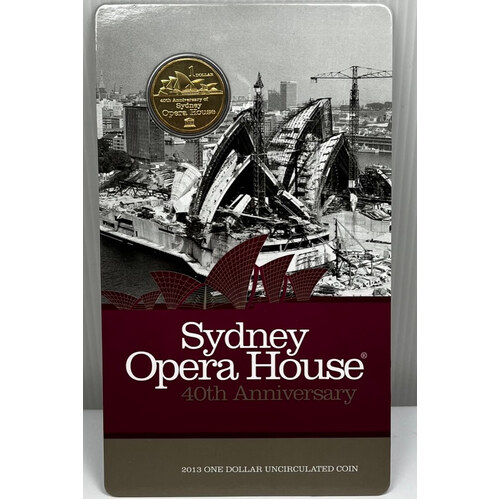 2013 1 Dollar Uncirculated Coin Sydney Opera House 