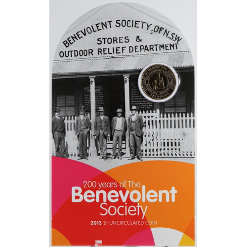 2013 1 Dollar Uncirculated Coin 200 Years of the Benevolent Society