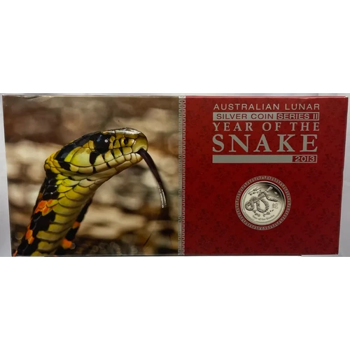 2013 Silver 3 Coin Proof Set Lunar Year of the Snake