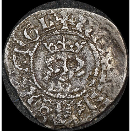 1377 ~ 1399 Silver Halfpenny Richard II S#1698 good Fine