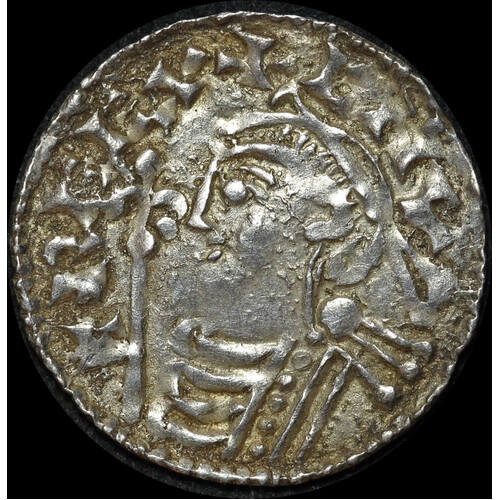 1016 ~ 1035 Silver Penny Cnut S#1159 about EF