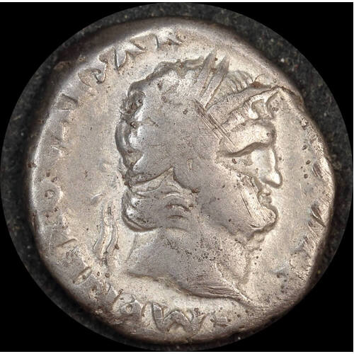 Ancient Rome (Imperial)  67 ~ 68 AD Nero Silver Denarius Aquila  RIC I 68 Fine