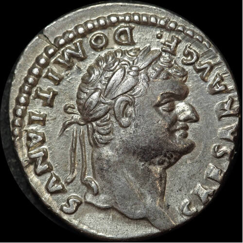 Ancient Rome (Imperial)  69 ~ 81 AD Domitian Silver Denarius Pegasus  RIC II 921 good VF
