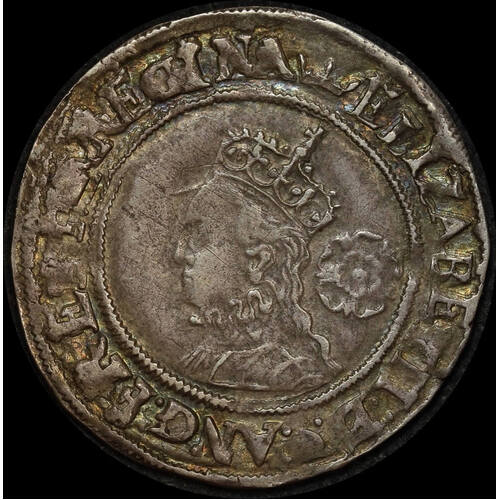 1570 Silver Sixpence Elizabeth I S#2600 good VF