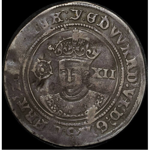 1551 Silver Shilling Edward VI S#2482 about VF