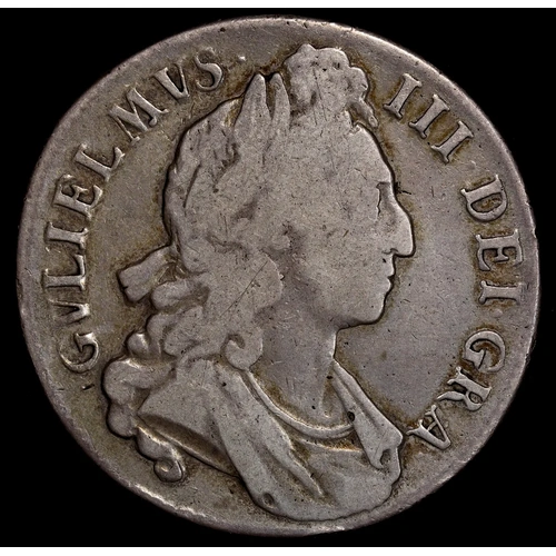 1696 Silver Crown William III S#3358 good Fine