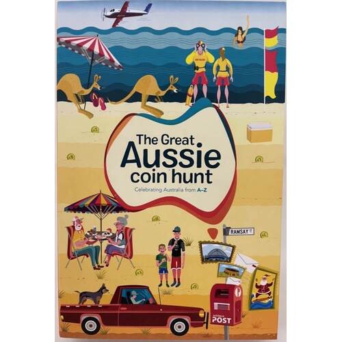 2019 1 Dollar Coin Set The Great Aussie Coin Hunt in Folder